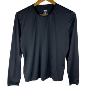 Patagonia Womens Sz L Shirt Capilene Base Layer Lightweight Outdoor Hiking Logo